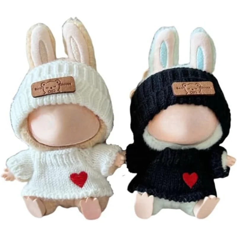 

Doll Clothes Outfits for 17cm Labubu Dolls Accessories Suspenders Pants Replacement 2 Set No Doll
