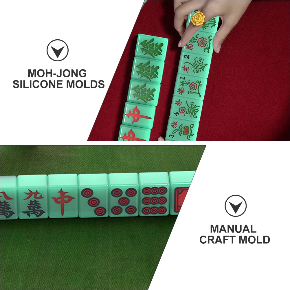 

2pcs Crystal Epoxy Mold Silicone Resin Molds Flexible Safe Long Service DIY - Craft Jewelry Accessories Manual Mould