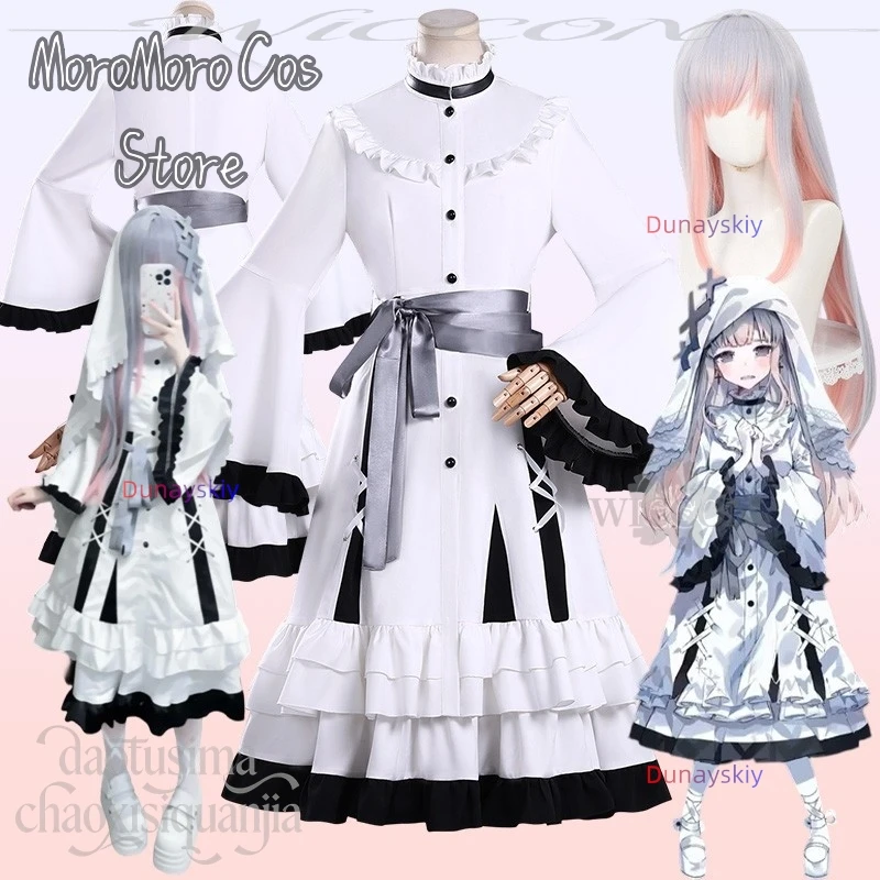 anime-game-magical-girl-witch-trials-cosplay-hikami-meruru-kawaii-magical-girl-pure-white-nurse-uniform-goth-lolita-halloween