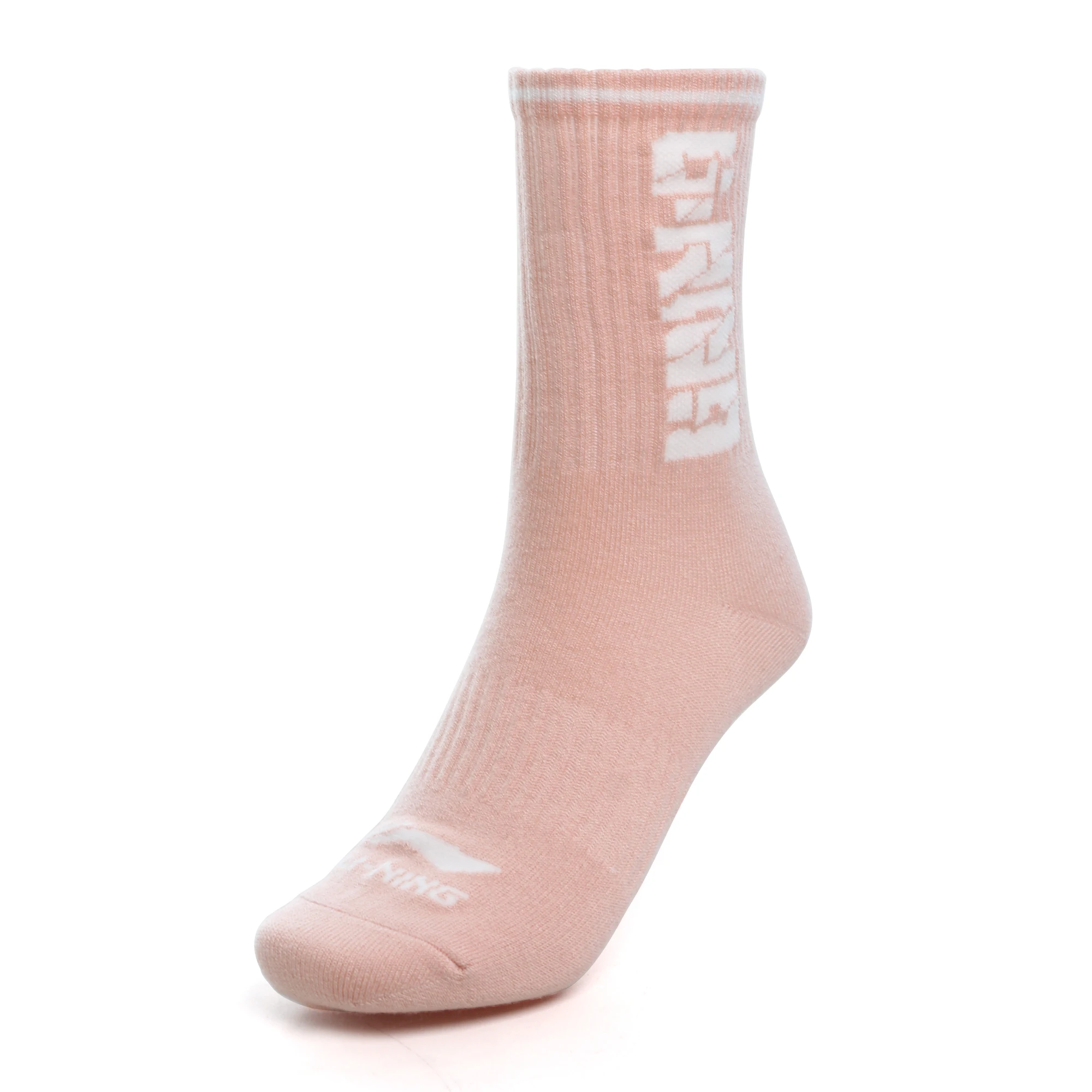 Li-Ning Men Women Sports Style Socks 22-26cm Letters Unisex Comfortable Breathable Sock AWLT131