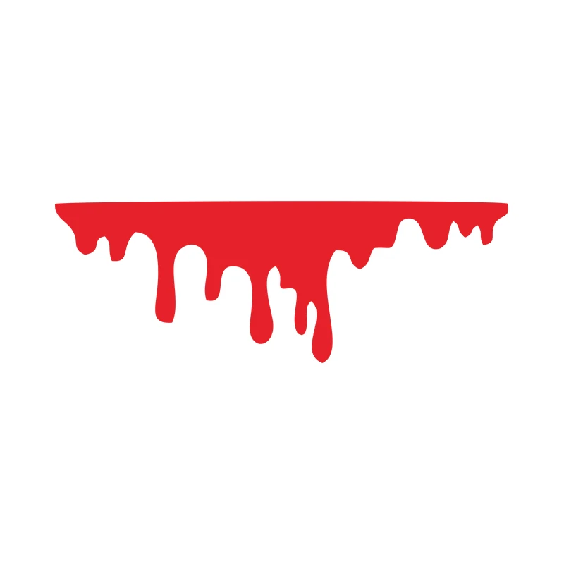 G015 14X5CM سيارة الأحمر قطرات الدم ملصقات السيارات هالوين موضوع التصميم الزجاج الزخرفية سيارة العلوي ملصق مقاوم للماء الوفير