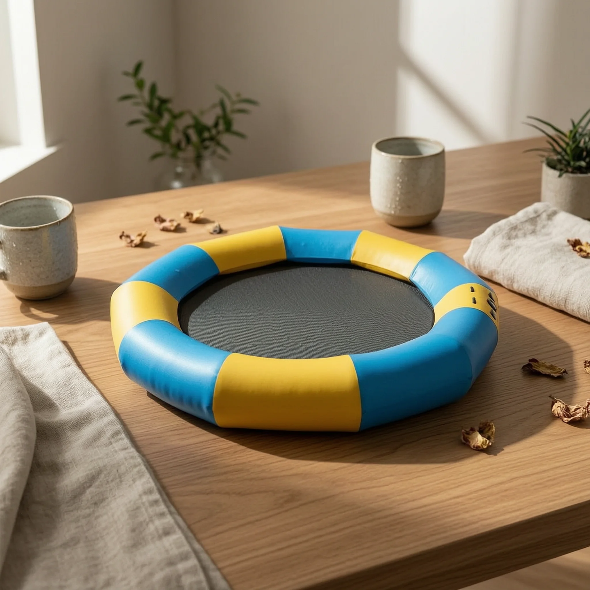 Inflatable Water Trampoline Long-Lasting Inflatable Water Bouncer Floating Island Stable Puncture-Resistant for Families, Lake