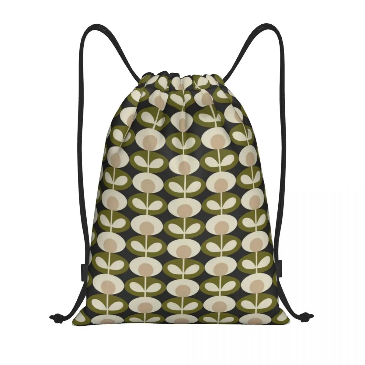 

Orla Kiely Multi Stem Flowers Drawstring Bags Foldable Gym Sports Sackpack Scandinavian Style Training Storage Backpacks