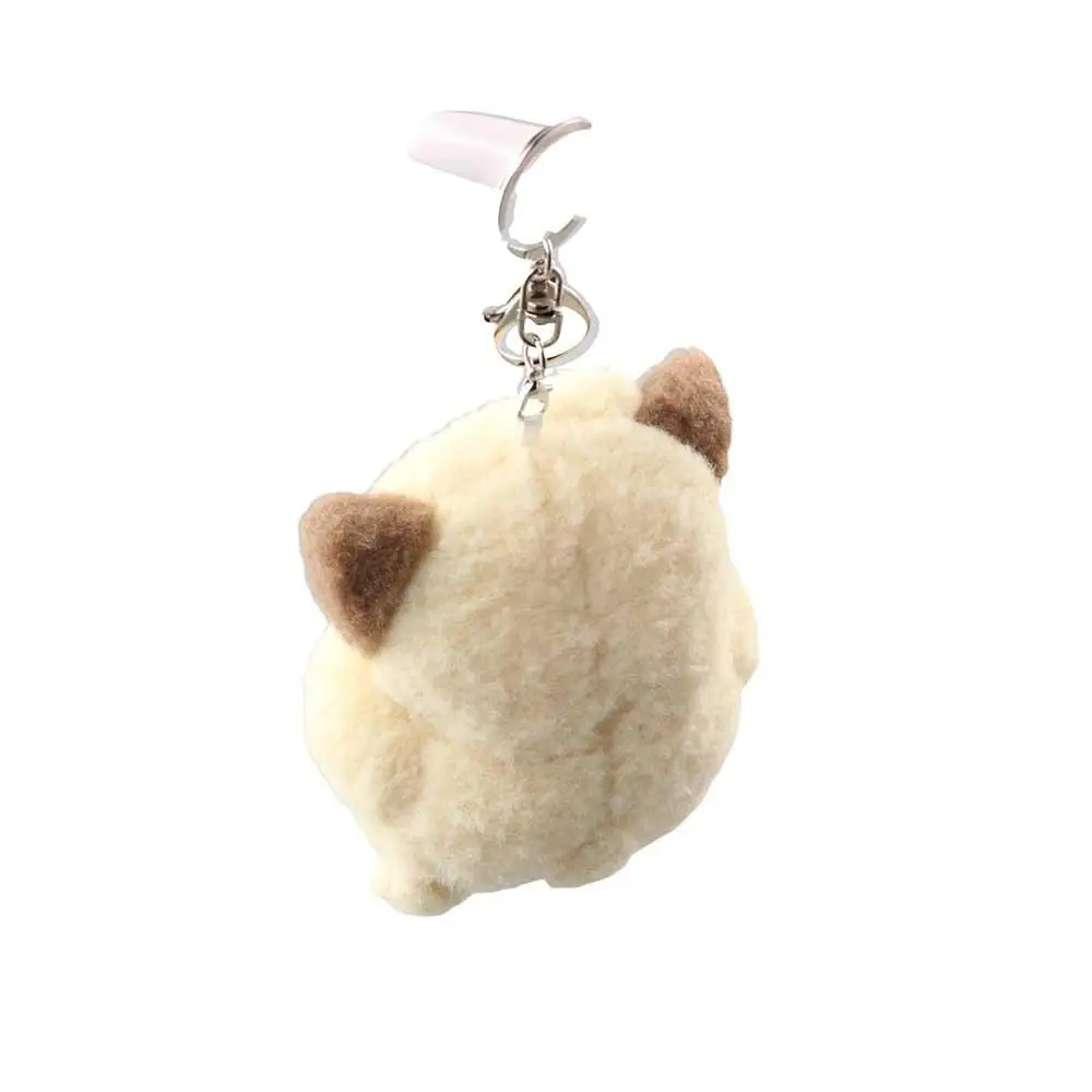 Cartoon Design Yell Cute Puppy Doll Backpack Pendant Keychain Female Plush Backpack Pendant Student Doll Machine Personality