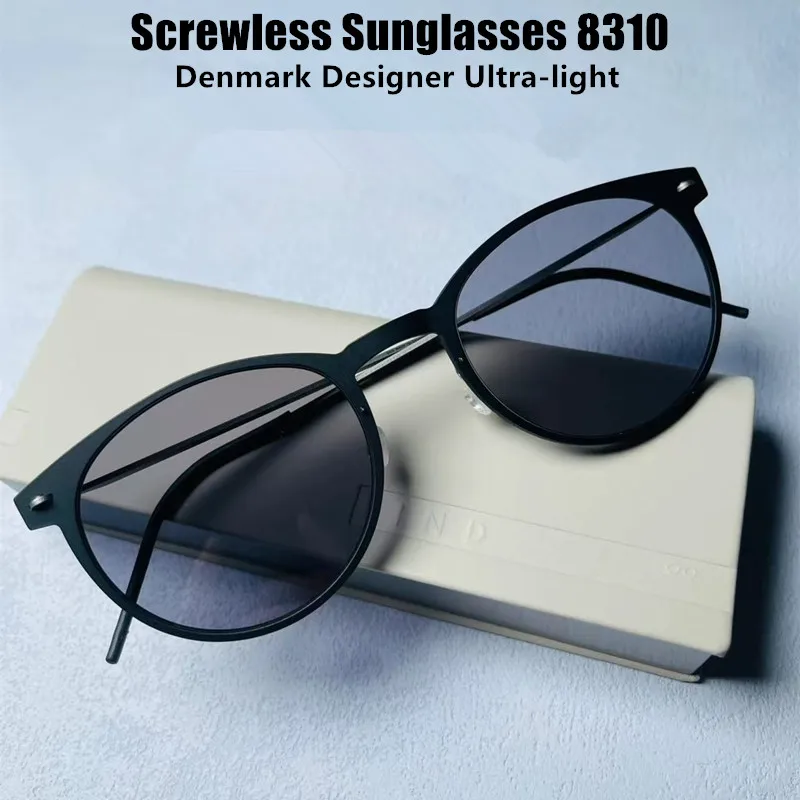 

Denmark Brand Ultralight Polarized Sunglasses 8310 Men Women Screwless Round Designer UV400 Sun Glasses Fashion Eyeglasses Gafas