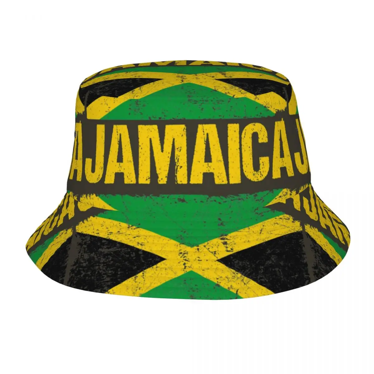 Men Women Jamaica Flag Bucket Hat Northern Soul Personality Fisherman Hats Fashion Hunting Caps Outdoor Design Sunscreen Hat