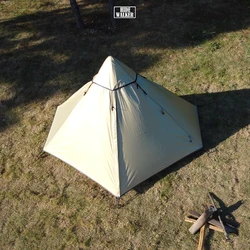 Solo Tent Ultralight Tipi Tent Outdoor Camping Light Pyramid Tent Portable Single Tent Waterproof Hiking Backpacking Trekking