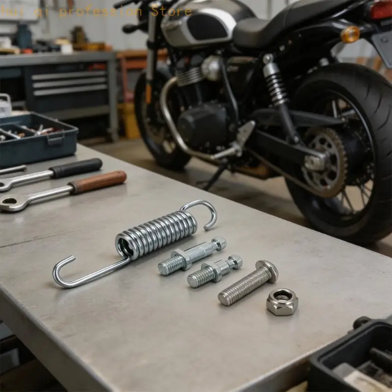 Einfach zu installierende, hochfeste Motorrad-Seitenständer-Ständerfedern für Sur Ron X S-Fahrräder, korrosionsbeständige – Detail 2