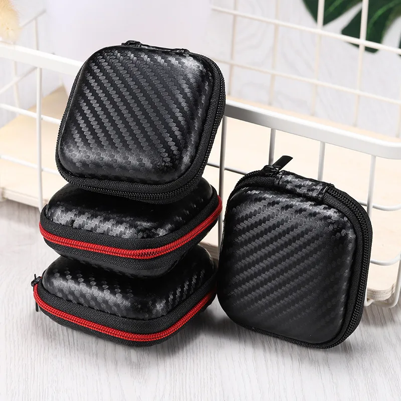 EVA Earphone Case  Headphone Earbuds Bag Storage Carrying Pouch Cases PU Box Portable Earphones Accessory Bags SD Card Box
