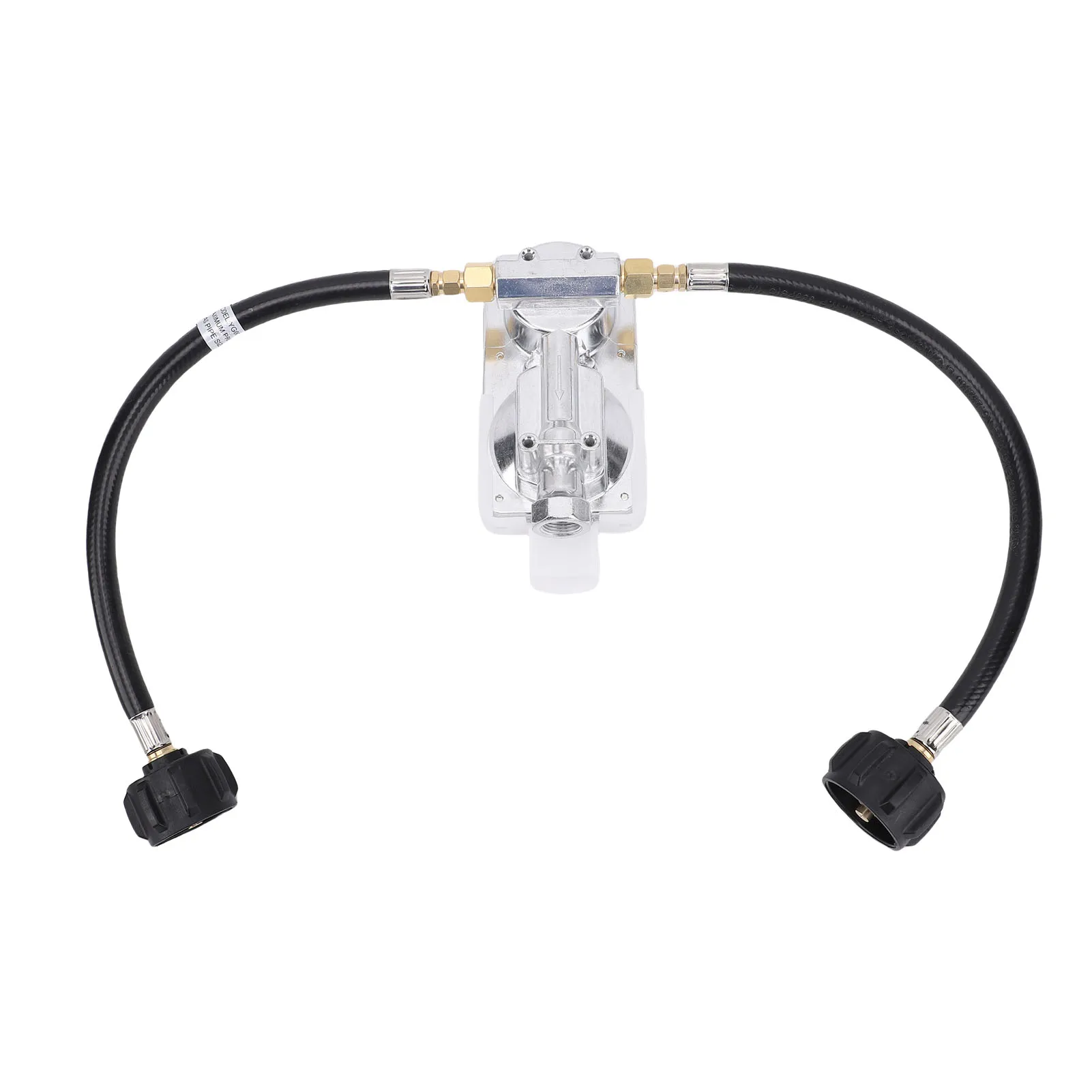 Régulateur de gaz RV à changement automatique en 2 étapes avec tuyau en queue de cochon de 12 pouces 250PSI 287500BTU pour remorques régulateur de gaz RV pour double réservoir