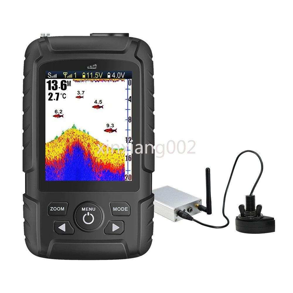 

Удаленный детектор рыбы, 300-метровый беспроводной эхолот, детектор высокой четкости, детектор рыбы