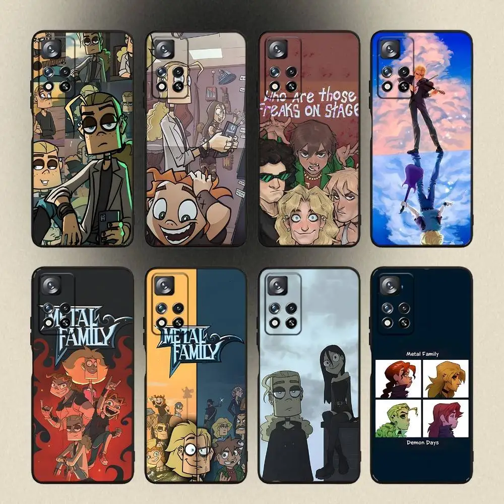 

Cartoon Metal Family Dee Phone Case For Samsung Galaxy A 91,80,73,72,53,52,51,22,5G,Plus,J,Note Soft Black Cover