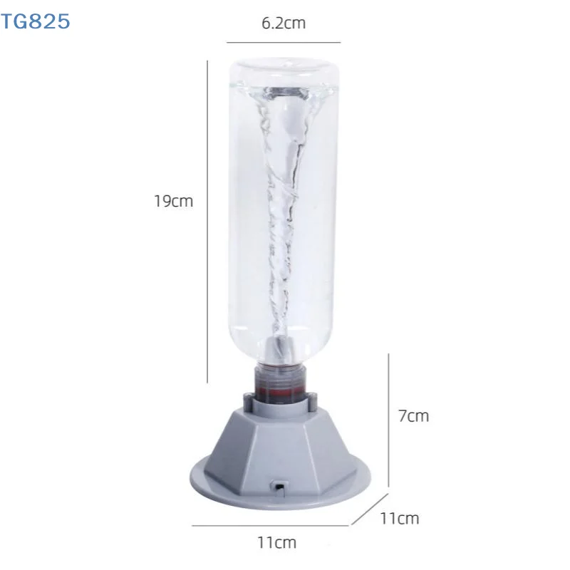 【AN】【AN】1 Set Easy Assembly DIY Science Craft Twister Maker Kit Wind Water Simulator Toy Learning Education Gift No Empty Bottle