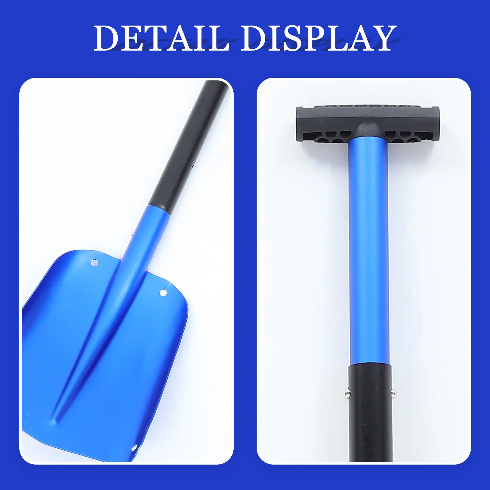 

Многофункциональная складная лопата для снега из алюминиевого сплава и пластика, 1 шт., для удаления снега, льда и грязи с автомобиля, инструмент для экстренных ситуаций на улице зимой