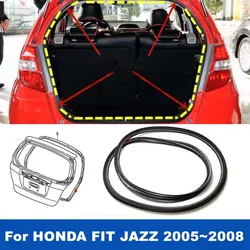 Black Rubber Car Trim Weatherstrip Tailgate Trunk Lid FOR HONDA FIT JAZZ 2005 2006 2007 2008 Hatchback GD1 GD3 Tail Gate Seal
