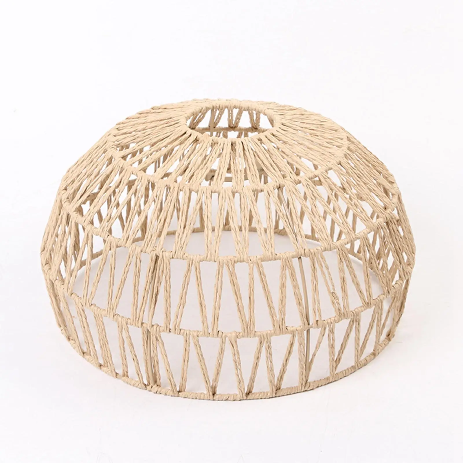 Imagem -06 - Paper Rope Woven Lampshade para Teahouse e Restaurant Pendant Lamp Basket Hanging Light Fixture