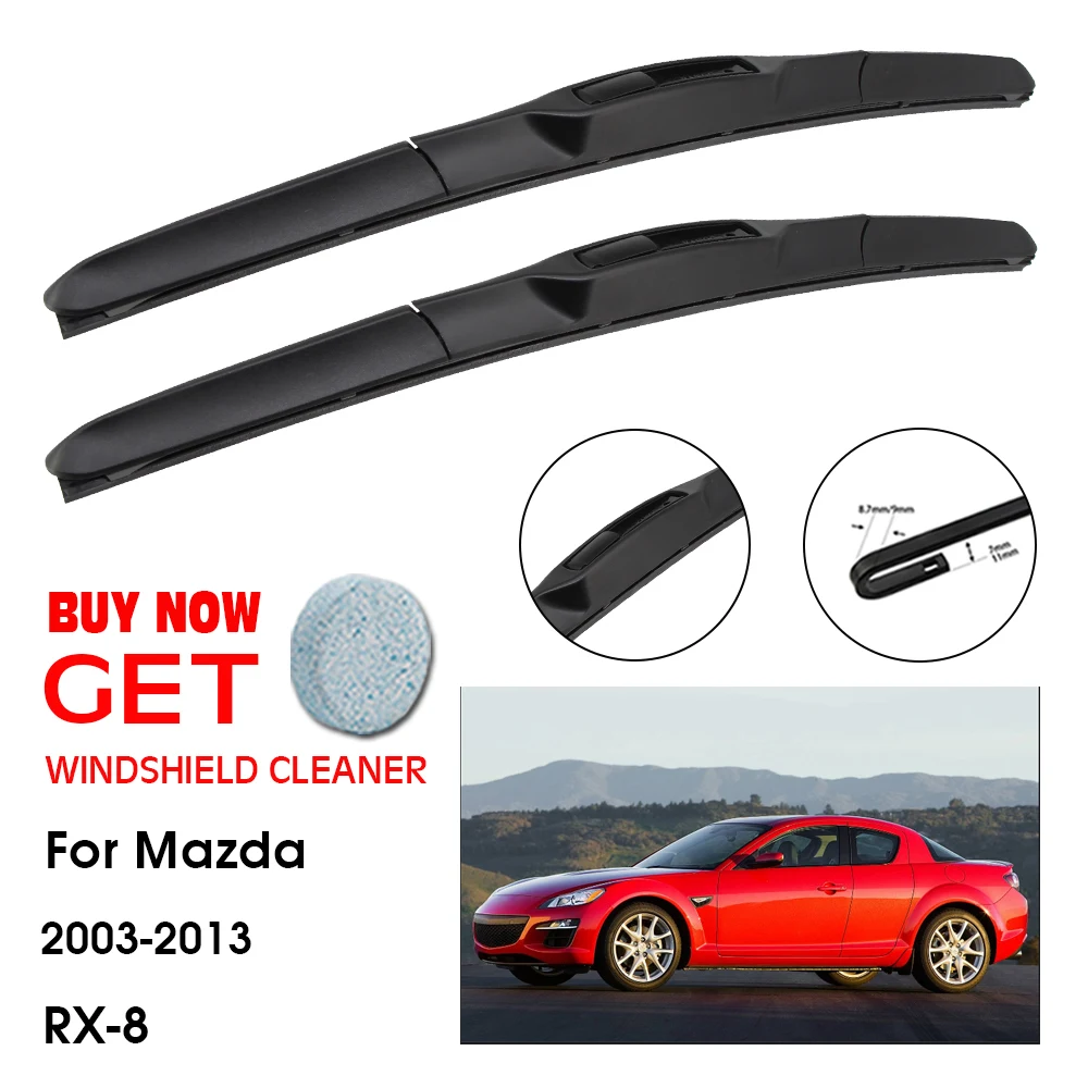 

Car Wiper Blade For Mazda RX-8 20"+18" 2003-2013 Front Window Washer Windscreen Windshield Wipers Blades Accessories