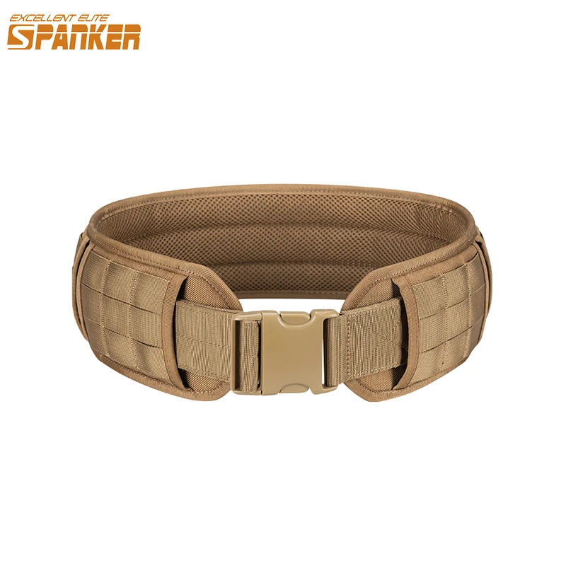 Excellent Elite Spanker Tactical Belt Quick Release Canvas Waistband Outdoor Hunting Belt Multi Function Army Style