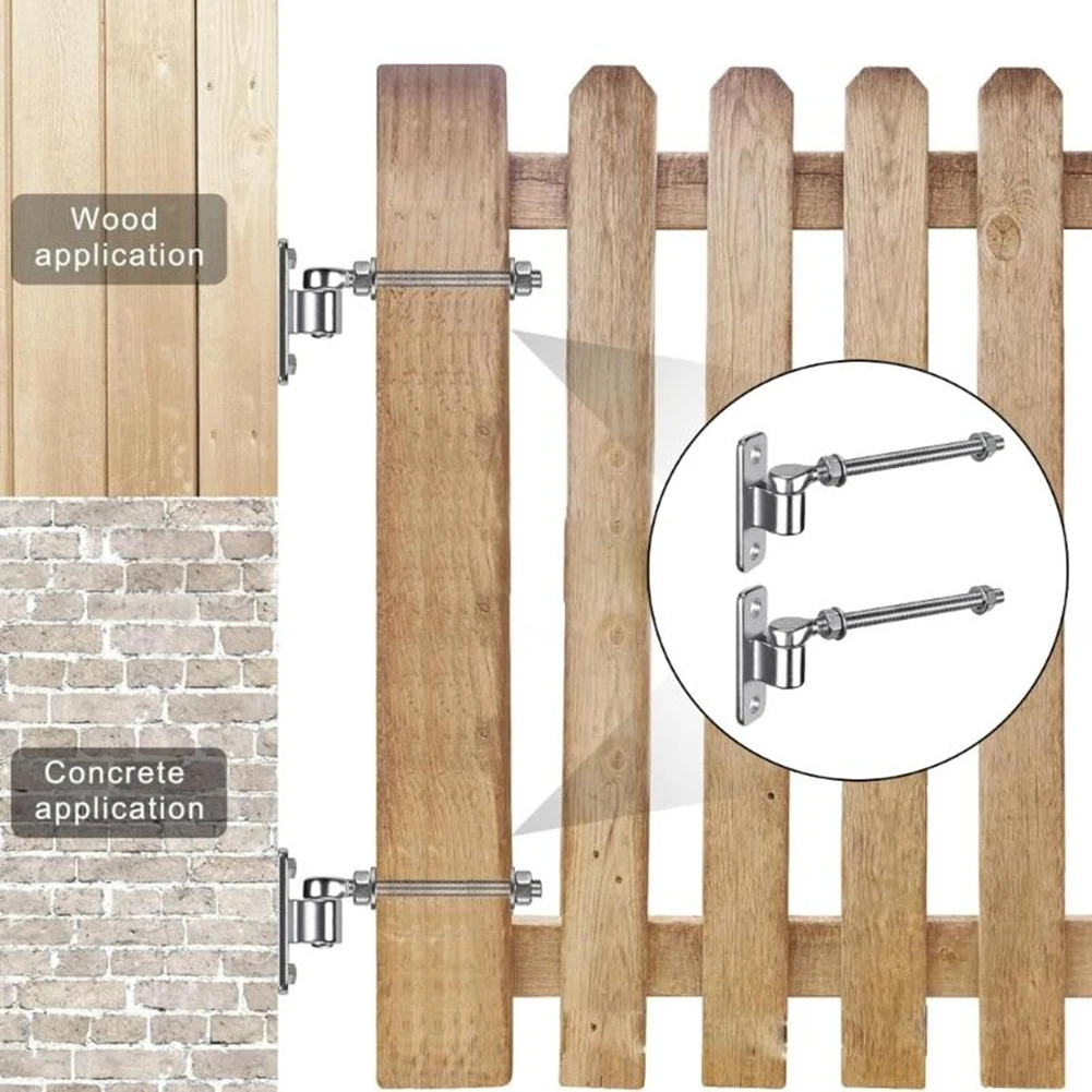 Stainless Steel J Bolt Gate Hinge Engineered for Outdoor Use Supports 1100 lbs with Lubricated Ball Bearing Rotation