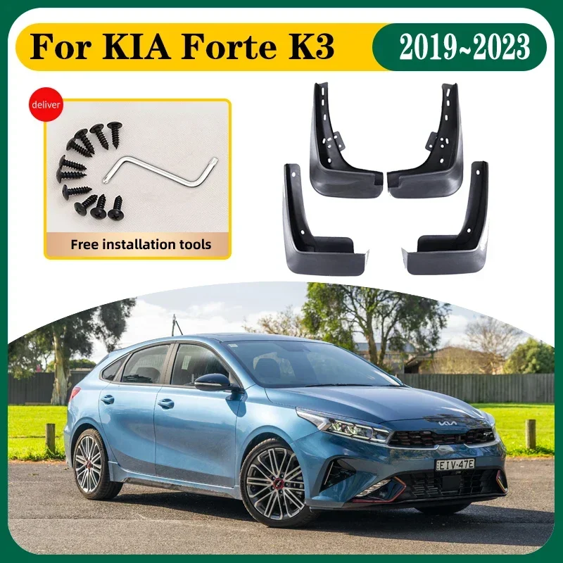 

Car Mud Flaps For KIA Forte K3 GT 2022 Cerato BD 2019~2023 Car Anti Splash Mudguards Splash Guard Front Rear Fenders Accessories