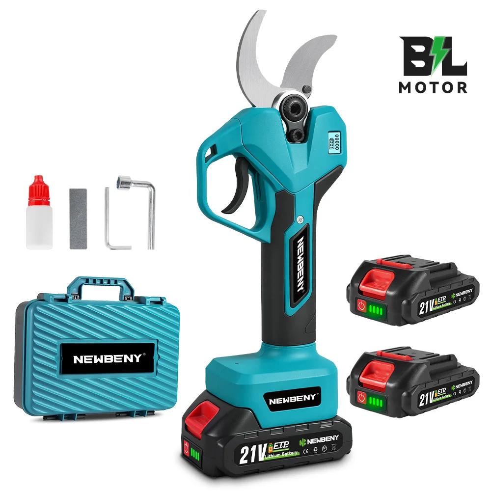 NewBeny 2 Versnellingen 65mm Borstelloze Elektrische Snoeischaar Shear Fruitboom Bonsai Snoeischaar Elektrisch Gereedschap Voor Makita 18 V Batterij Pin - afbeelding 2
