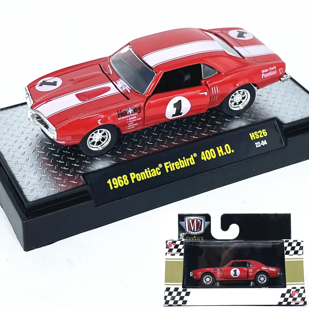 Литой под давлением M2, масштаб 1:64, 1968, Pontik Firebird 400, имитация сплава, модель автомобиля, Коллекционная игрушка, подарок, сувенир, украшение для дисплея