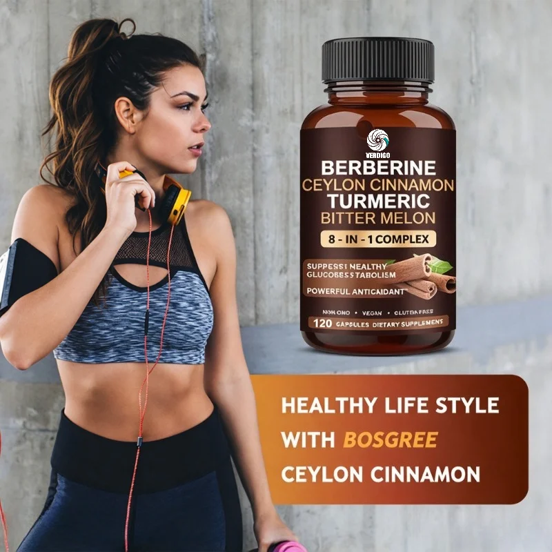 Organic Ceylon Cinnamon Capsules - Extra Strength - Energy Heart and Metabolism Support Antioxidant Supplement for Men and Women