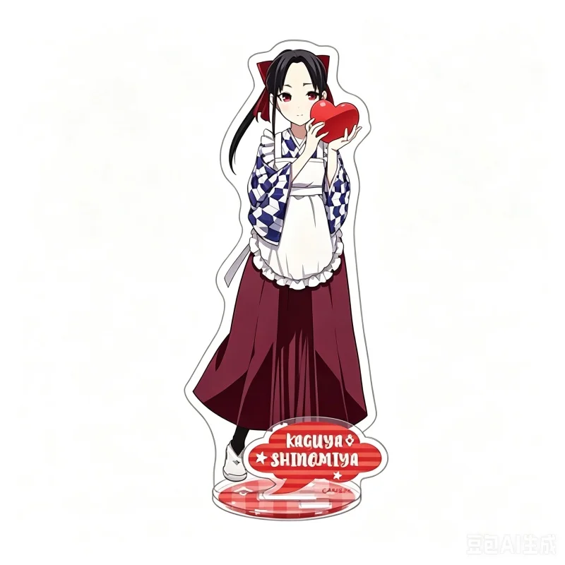 HOT 15cm Anime Acrylic Stand Model Kaguya-Sama: Love Is War Bookshelf Decoration Lovely Products High Definition Images Keychain