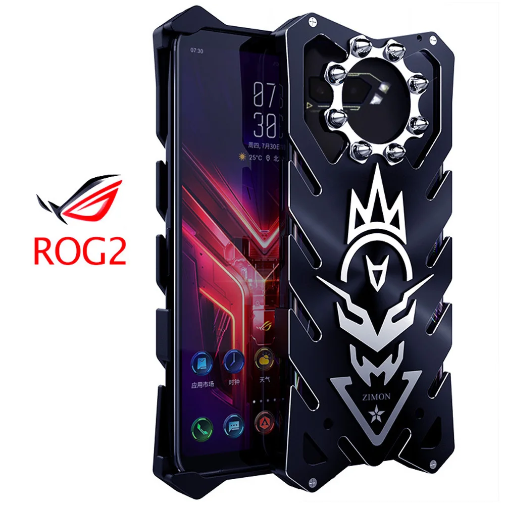 Imagem -02 - para Asus Rog2 Capa Rog Zs660kl Case Original Aviação Alumínio Metal Case para Asus Rog Telefone Case Global Shockporoof Capa