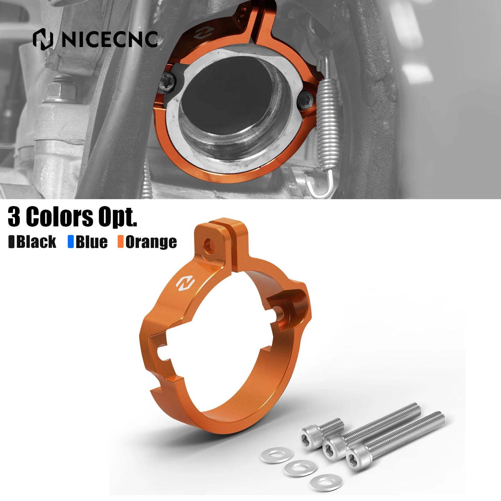 

For KTM EXC 300 EXC 250 XCW 250 300 2024 SX XC 250 300 2023-2024 Exhaust Flange Clamp Guard For Husqvarna TE 300 GasGas EC 300