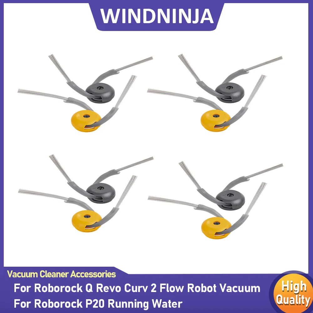 For Roborock Qrevo Curv 2 Flow Robot Vacuum Roborock P20 Running Water Vacuum Cleaner Accessories Side Brush Parts Replacement