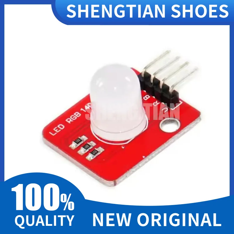 RGB Full color 5V three-color compatible 10mm high-brightness RGB full-color LED module electronic building block