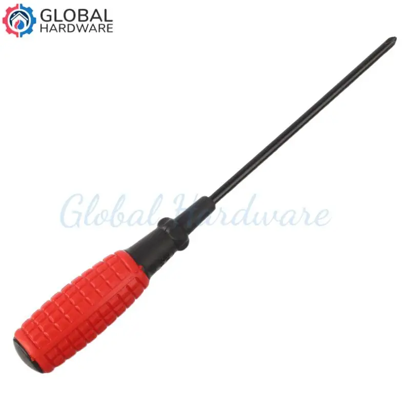 Rubber-coated Anti-slip Handle One-word screwdriver Strong Magnetic Steel Screwdriver 6 Inch