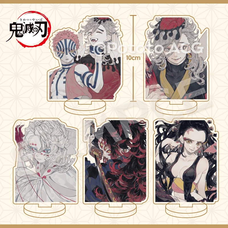 Anime Demon Slayer Twelve Kizuki Rui Akaza Acrylic Cosplay Indicative Board Standing Plate Model Ornament Desk Decor Xmas Gift