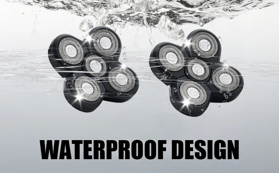 1 Packung Ersatzscherkopf Elektrorasierer 5D Unabhängig 5 Cutter Schwimmkopf Edelstahl Rasierklinge – Detail 4