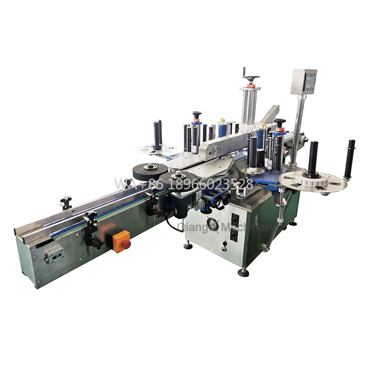 الصناعية التلقائي شقة منظف الغسيل زيوت التشحيم زجاجة عطر علب آلة وضع العلامات على الوجهين #1