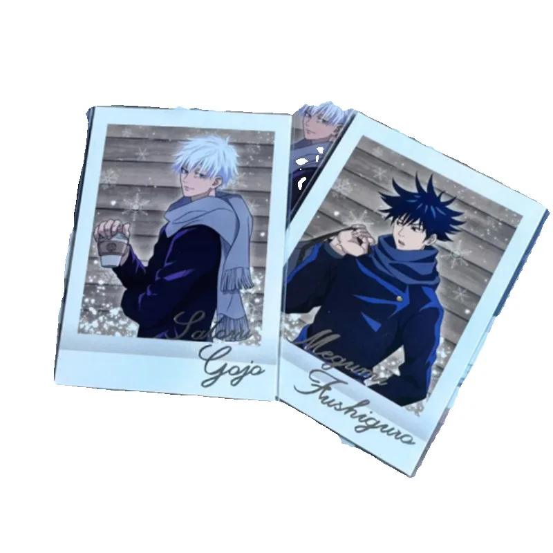 2Pcs/Set Cute Anime Card Cosplay Rounded Corners LOMO Card Postcard Christmas Gifts Girls