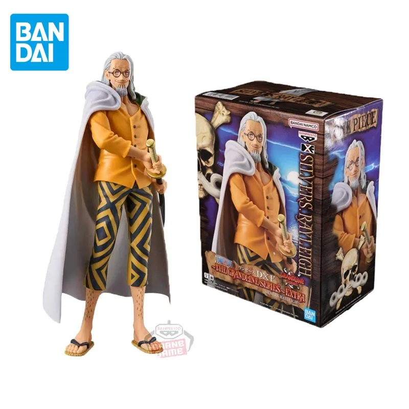 

BANDAI Original ONE PIECE DXF THE GRANDLINE Anime Figure Silvers Rayleigh Action Figure Toys for Boys Girls Kids Birthday Gifts