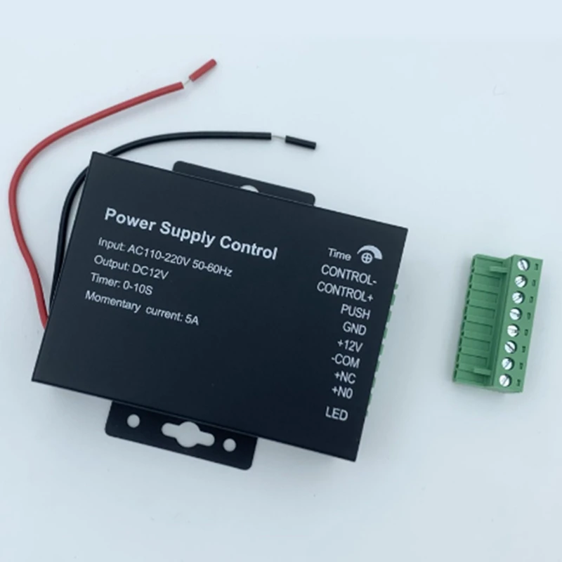 BAAY DC 12V Door Access Control System Switch Power Supply 5A AC100-240V For Electric Lock RFID Access Control System