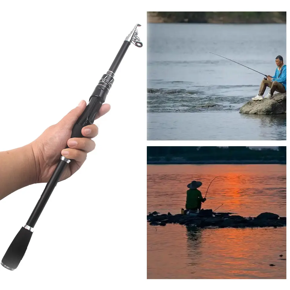 

Portable Carbon Telescopic Lure Rod - Micro-Compact, Bullet Precise Cast, Universal for All Fishing Waters