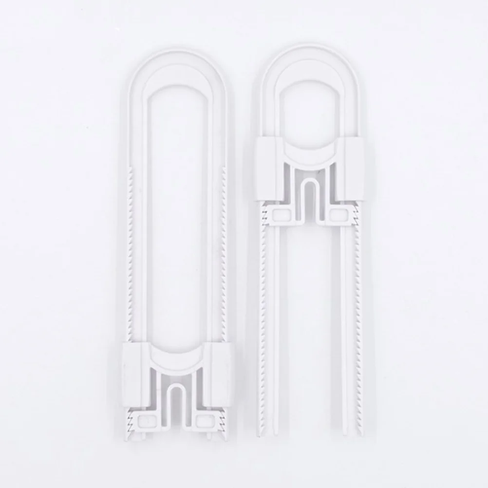 

2Pack U Shaped Locks Baby Safety Cabinet Latch Childproof White Sliding Effective Home Protection Easy Adjust 49 Inches