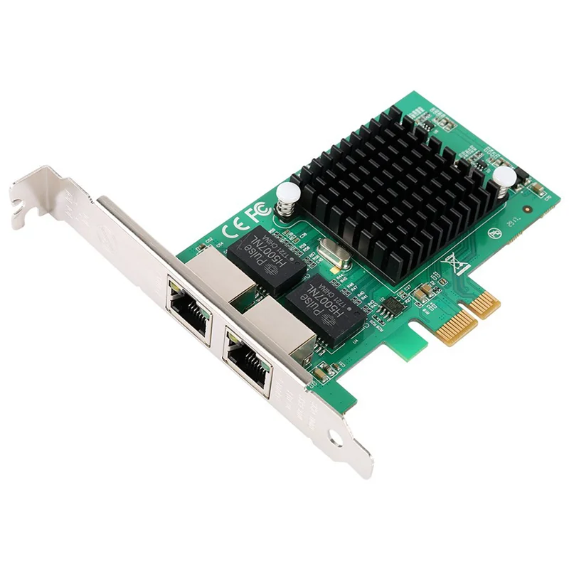 

FEDI-3X Gigabit Ethernet Pci-E Network Controller Card 10/100/1000Mbps,Rj45 X2 Dual 2 Port Pcie Server Network Interface Card