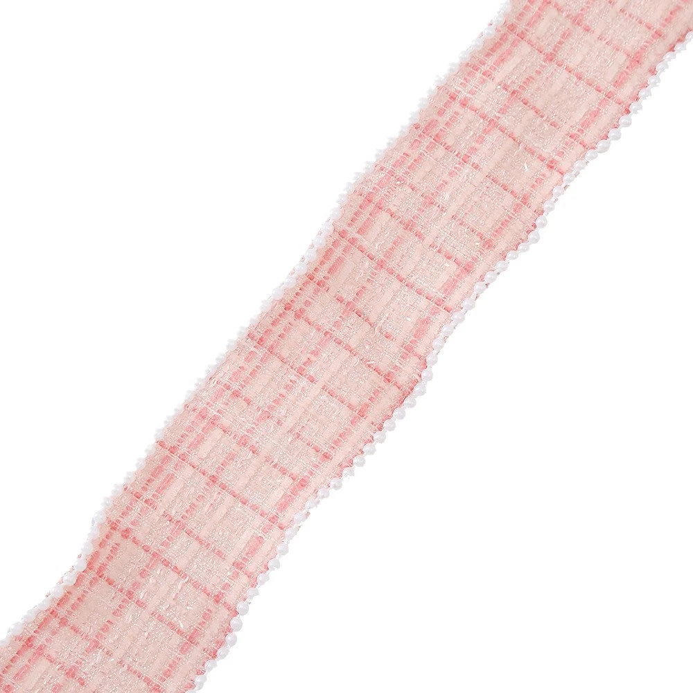 Diy Hair Bow Ribbon Retro Ribbon Lace Fabric Pearl Edge Ribbon 4cm Width For Hair Accessories Gift Packaging Party Decor