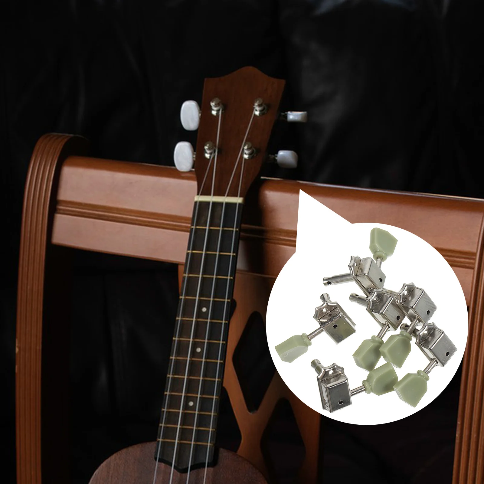 

6 Pcs Piano Button Instruments Guitar Accessory Parts Tuner Pegs Vintage Metal Tools Guitars