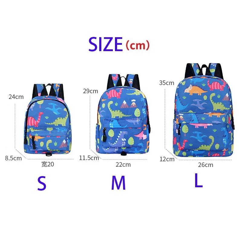 Mochila personalizada com trela de segurança, dinossauro, anti-perdido, nome personalizado, crianças, criança, meninos, meninas