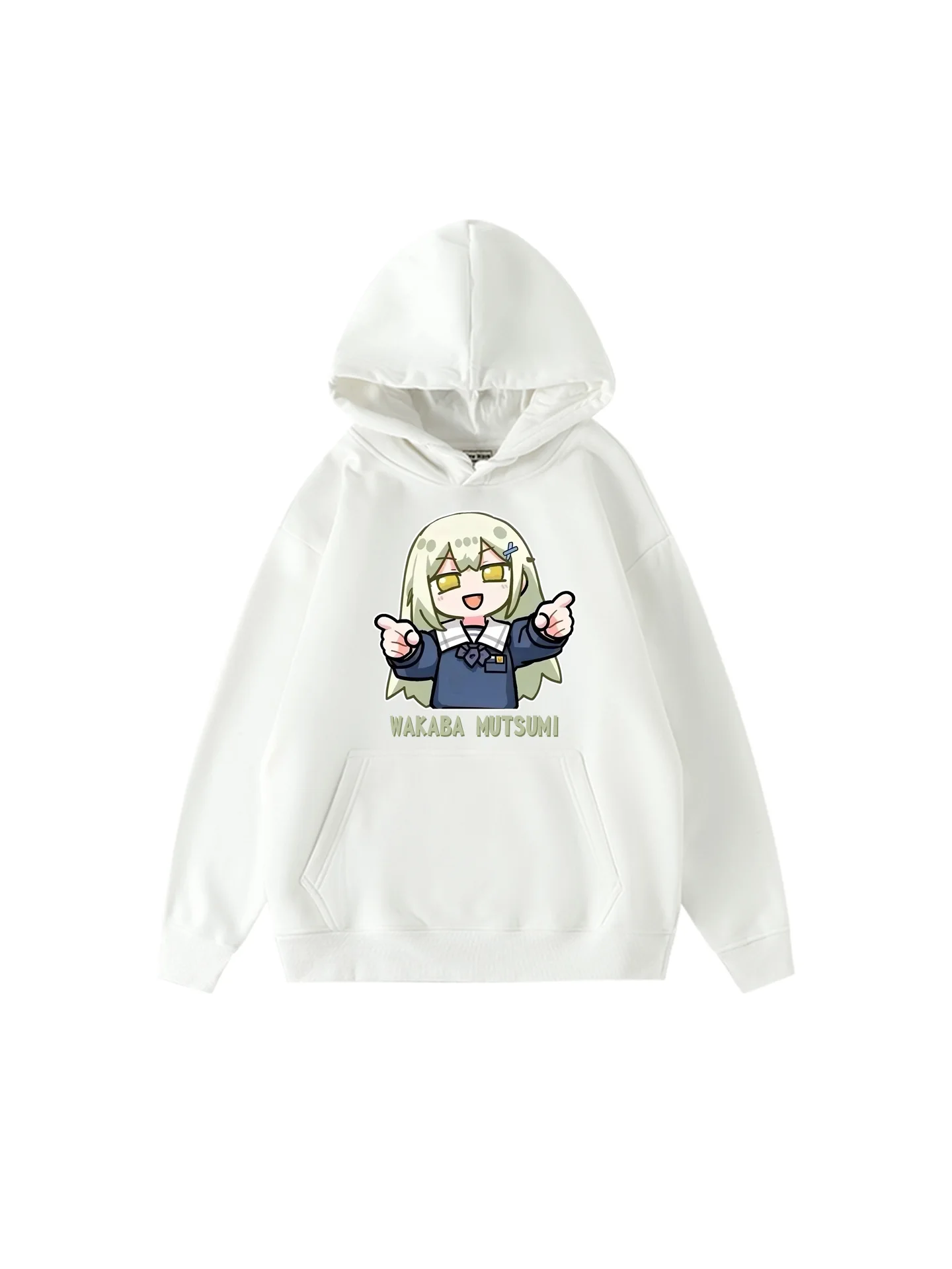 Bang Dr Anime Ave Ca Hoodie Cartoon Fce Loose Fit ex Sweatirt Youth Faion Autumn Winter Warm Stand Cut Print
