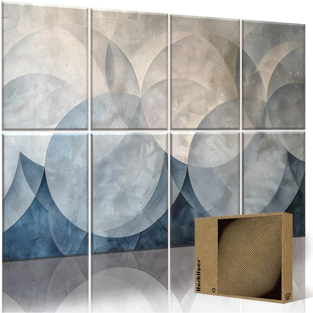 

Художественные акустические панели 48x32 дюйма Звукоизоляционные настенные панели — звукопоглощающие декоративные панели для студий, офисов, тестеров