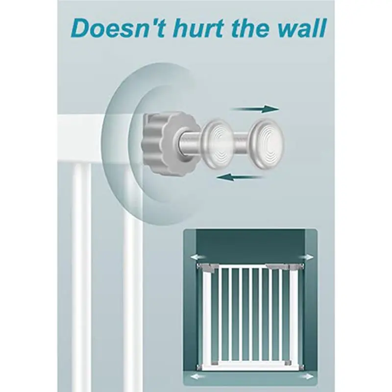 أداة احترافية لبوابة قضيب المغزل الملولبة، مجموعة قطع غيار قضيب المغزل للحيوانات الأليفة والكلاب، بوابات أمان مثبتة على الضغط - براغي