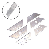10Pcs Trapezoidal Blade 60Carbon Steel Art Blade Folding Blade Replacement Blade For Paper Plywood Plastic Leather Hand Tools