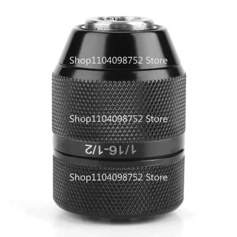 Chuck Bor Tanpa Kunci Baja Kecepatan Tinggi 13Mm 1/2 Dudukan Chuck Bor Logam Elektrik Pengunci Otomatis untuk Bor Impact